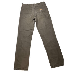 Carhartt Canvas Workwear Pants Men’s 33x32 Relaxed Fit Grey 102517